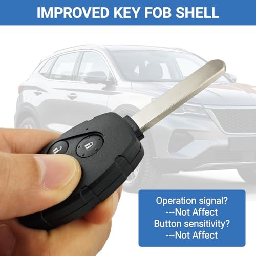 Upgraded No Cutting Required Super Durable Plastic Replacement Key 3 Buttons