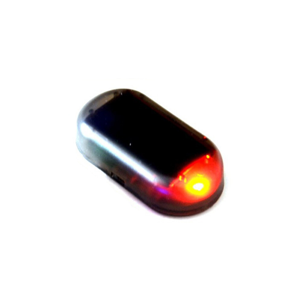 Fake Solar Auto Car Alarm Light Led Warn Security System Theft Flash Accessories