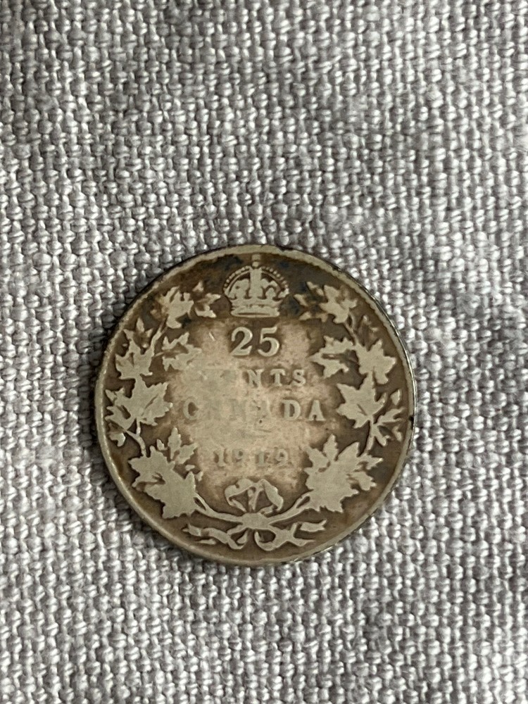Canada 25 Cent Silver 1919 Lot#51