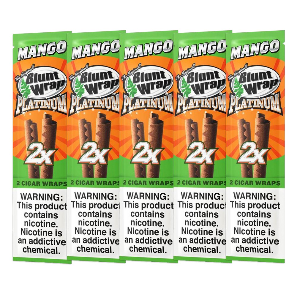 Double Platinum Wraps - Mango Wraps - 5 Pouches (2 Per Pack)