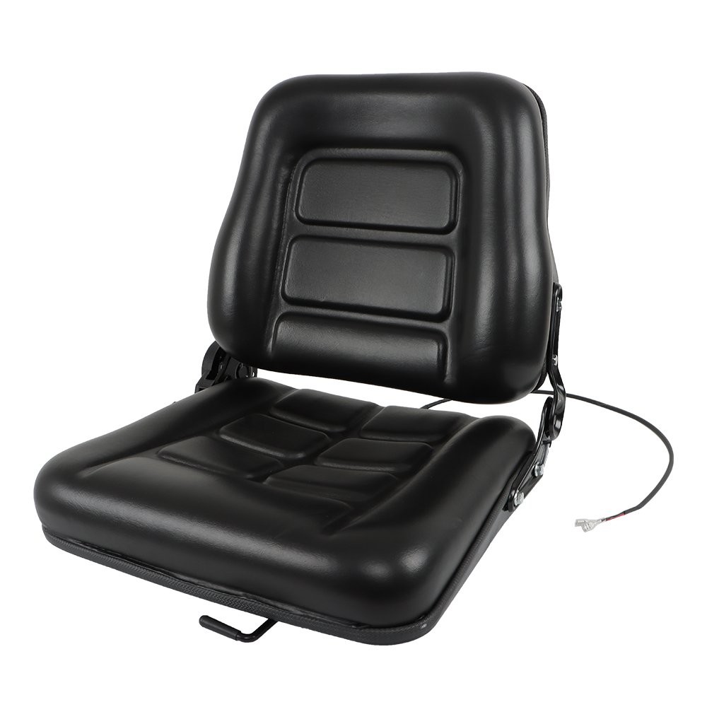 Universal Forklift Seat Fold Down Tractor Seat with Adjustable Angle Back Switch