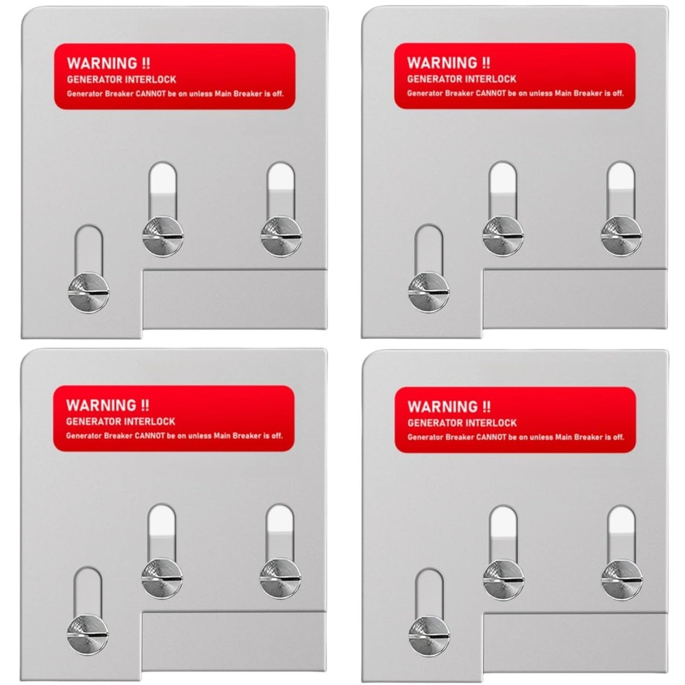 Durable Stainless Steel Generator Interlock Kit - 4 Sets | Square D Panel