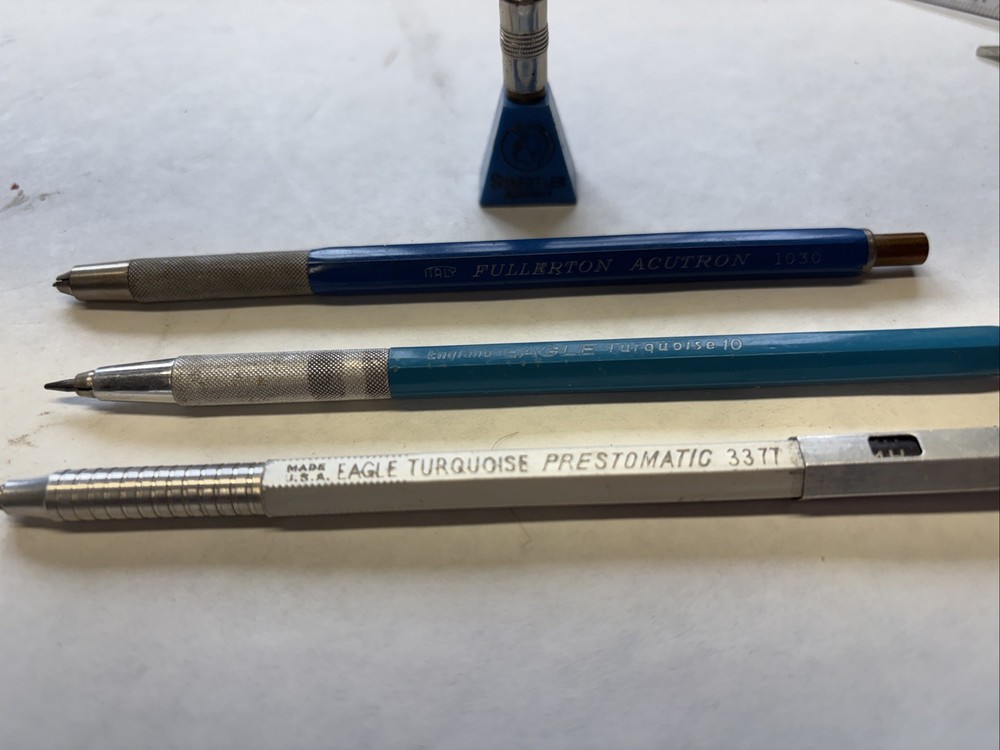EAGLE Turquoise Prestomatic 3377, EAGLE Turquoise 10, Fullerton Acutron 1030.