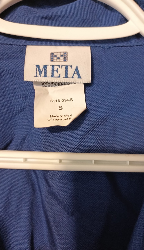 Unisex Meta Lab Coat Blue Size Small