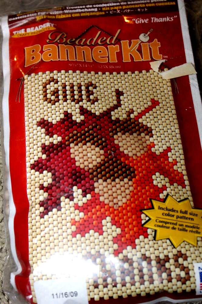 The Beadery Beaded Banner Kit Give Thanks