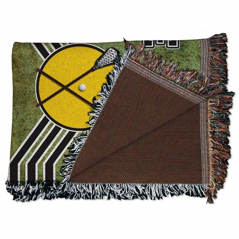 Lacrosse Dad Woven Blanket