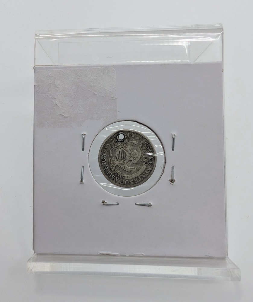 1832- Capped Bust Silver Half Dime- Holed Fine