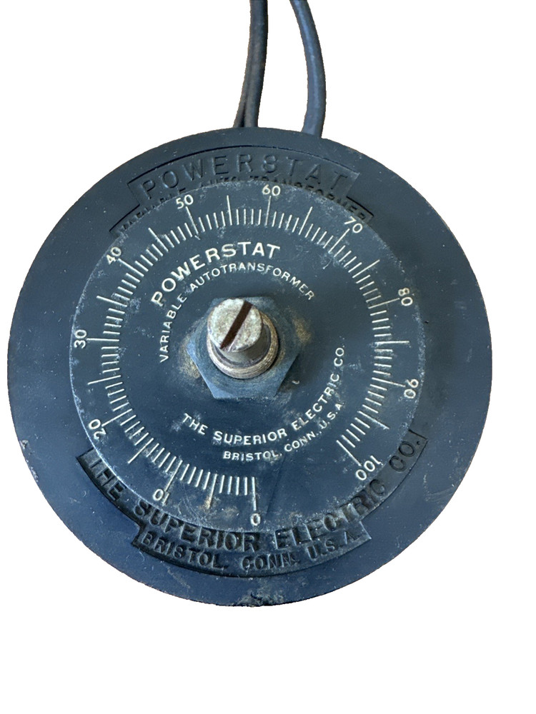 Pristine NOS Superior Electric Powerstat Type 10 — Open Frame / Panel Mount