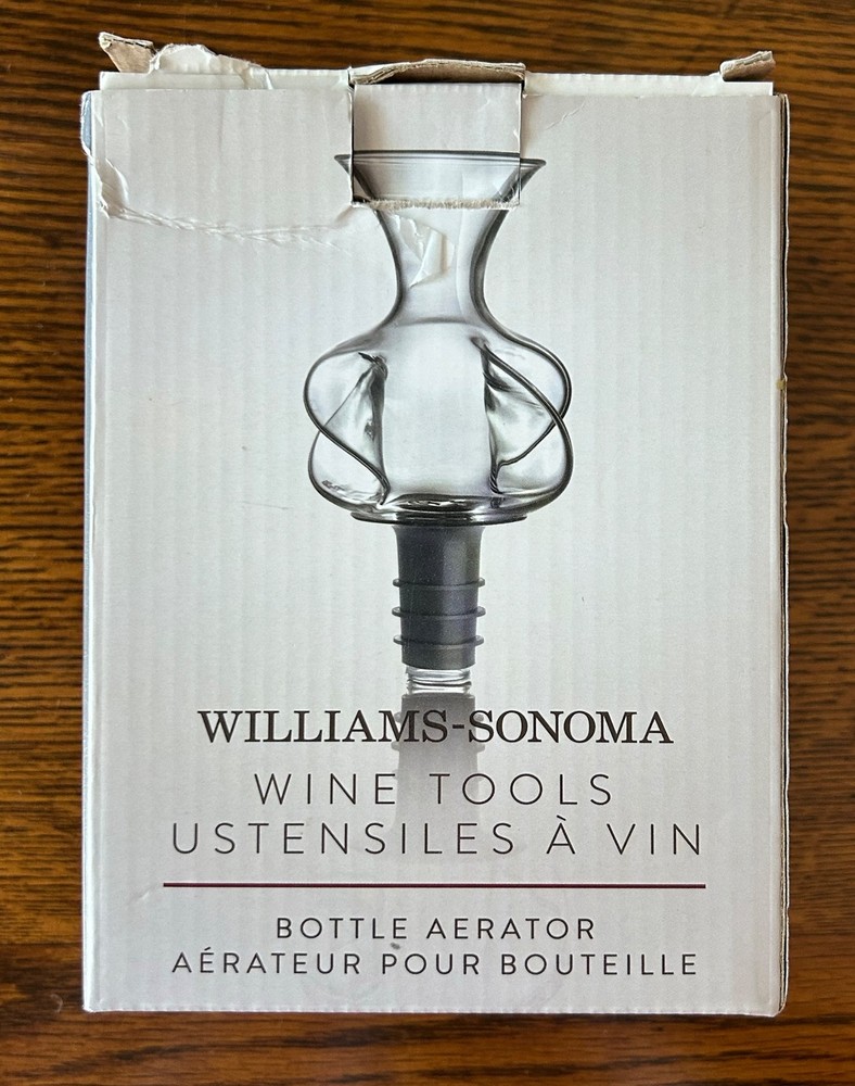 Williams Sonoma Wine Tools Bottle Aerator - Never Used!
