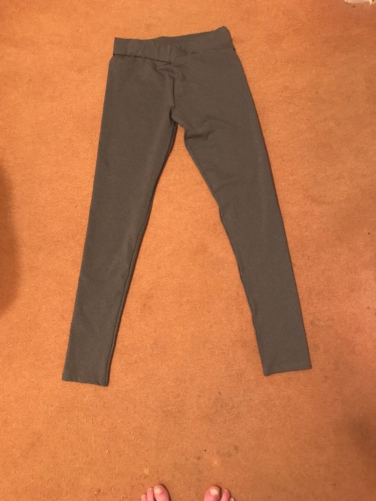 Womens Gym Leggings, Size M, Grey