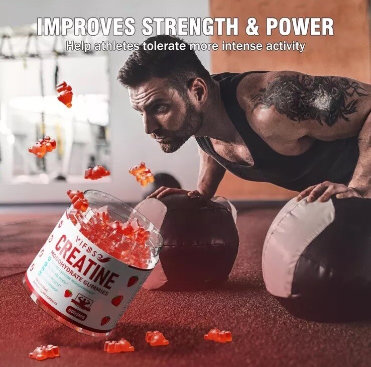 🔥Creatine 120 Sugar Free Monohydrate Gummies BNWT🔥