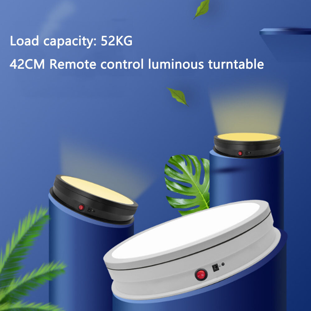 50kg Remote Control Illuminated Rotating Visualizer Automatic Electric Turntable