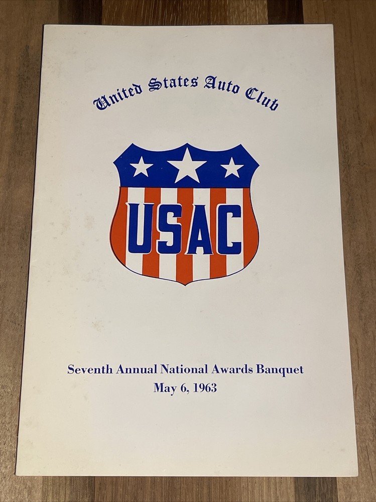1963 USAC Racing National Awards Banquet Program