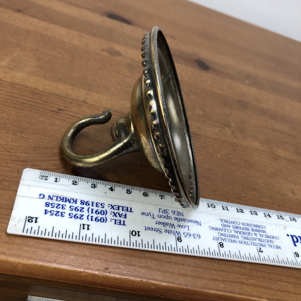 edwardian brass chandelier hook brass