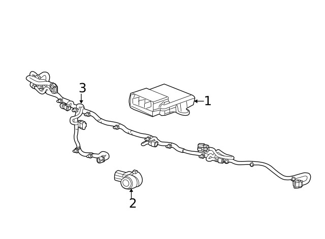 Genuine GM Parking Aid Control Module 23489450