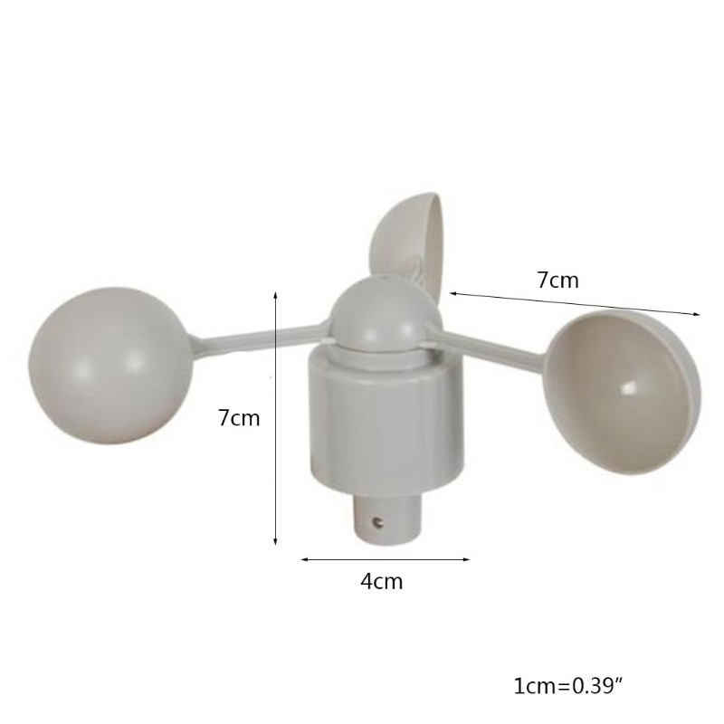 Waterproof Wind Speed Sensor Analog Output Three Cup Anemometer Meteorological