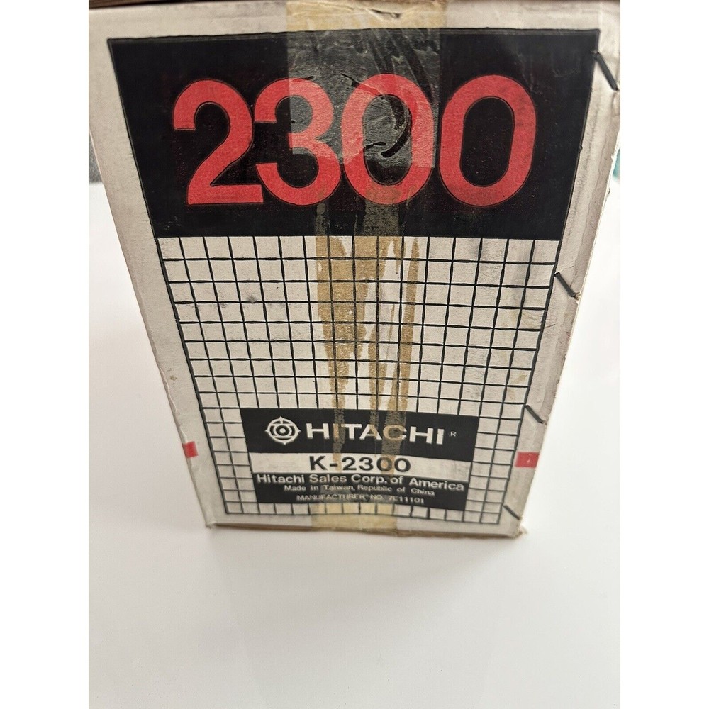 VINTAGE *New* Hitachi K2300 Solid State TV Receiver/Digital Clock