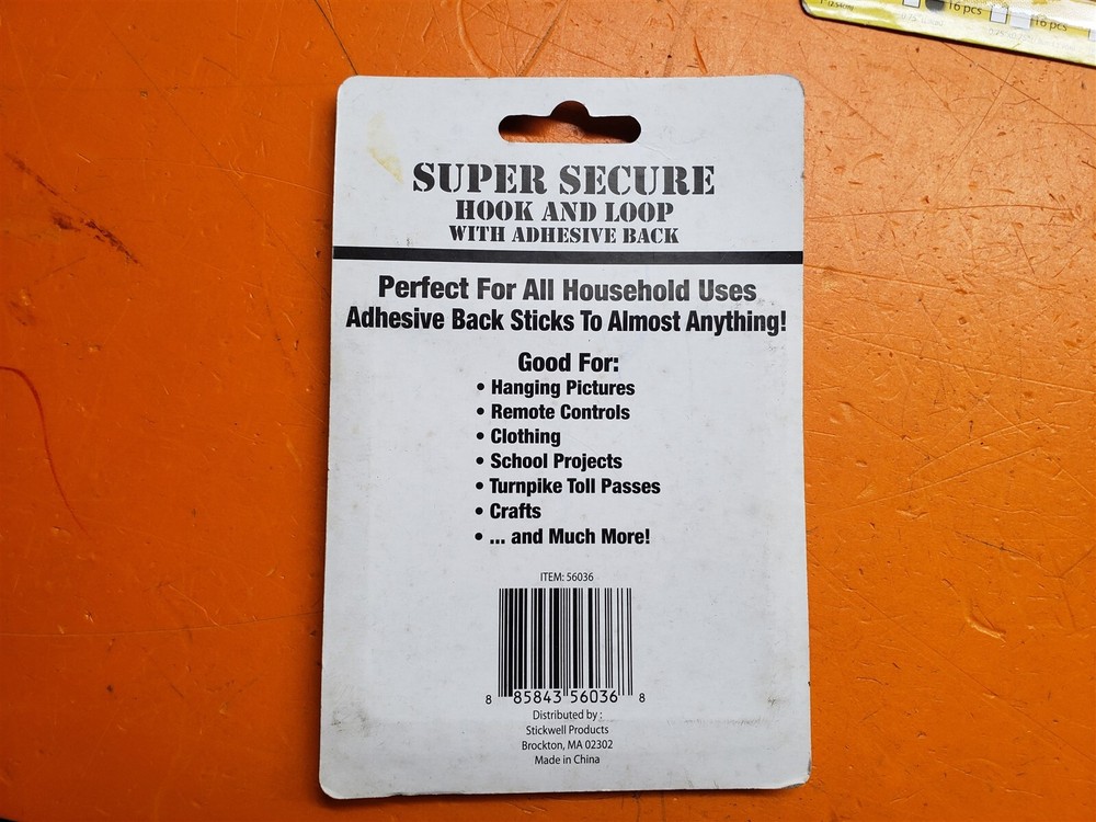 ⭐️⭐️⭐️⭐️⭐️ Lot of 5 Super Secure 1" Circle Hook & Loop Adhesive Back 8pcs / pack