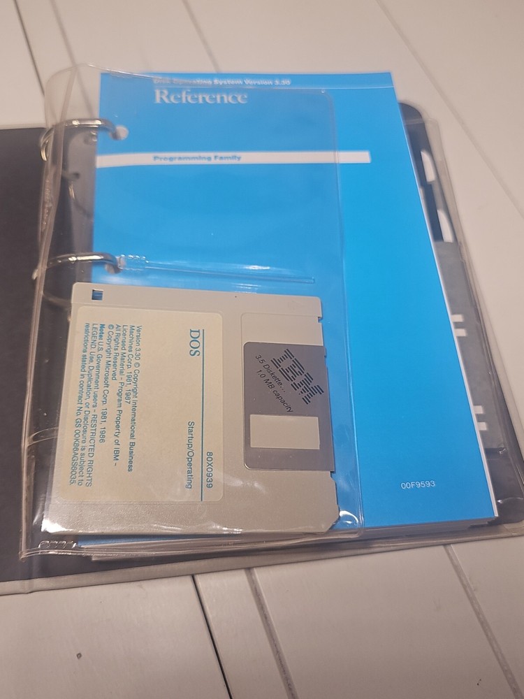 IBM DOS 3.30 Disk Operating System 1987: 1st Edition / 5.25 Software Disks Read