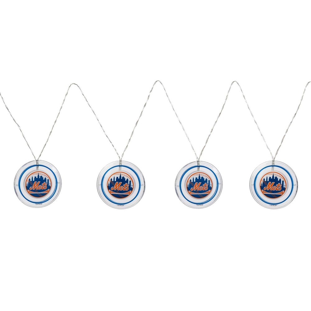 New York Mets String Lights 12-3.5" w/Timer