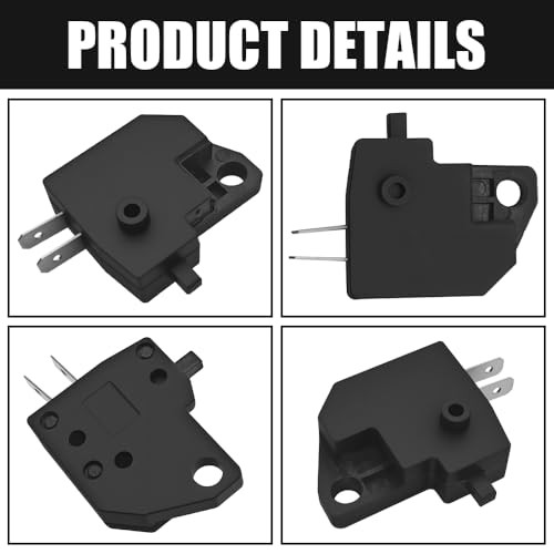 2PCS Motorcycle Brake Light Switch, Brake Light Stop Switch, Left Right Front