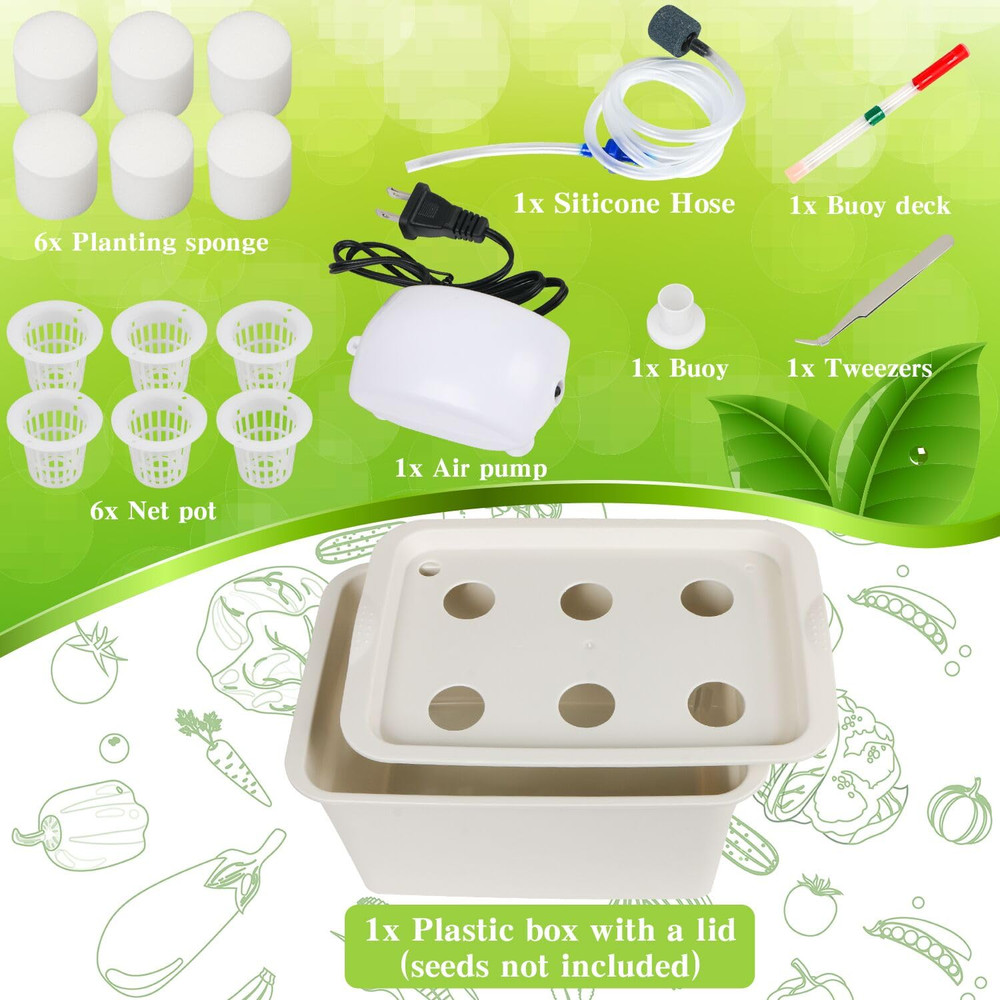 Hydroponics Grower Kit DIY Self Watering Indoor Hydroponics Tools Hydroponic Sys