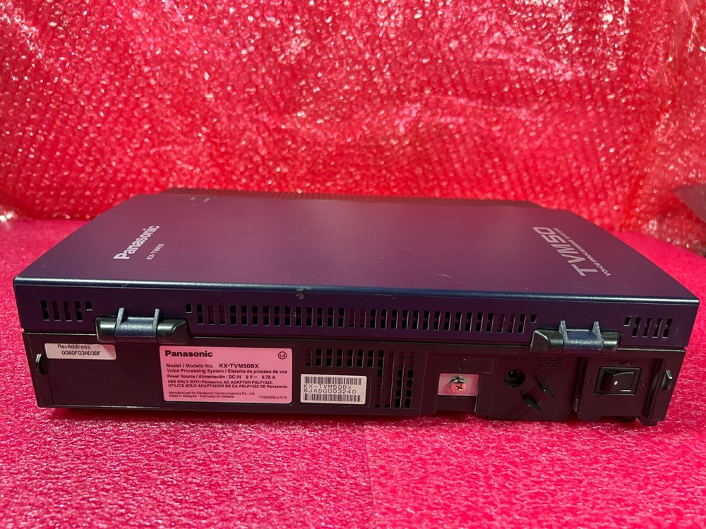 PANASONIC KX-TVM50BX VOICE PROCESSING SYSTEM & AC CONNECTOR