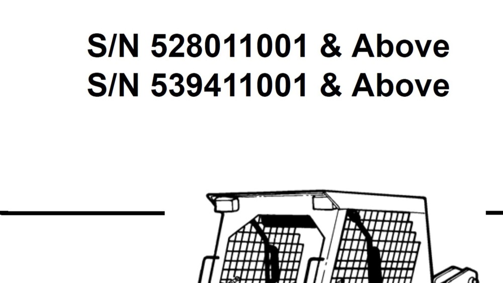 Bobcat 553 Loader see S/N in 3rd image Maintenance & Operation Manual 4