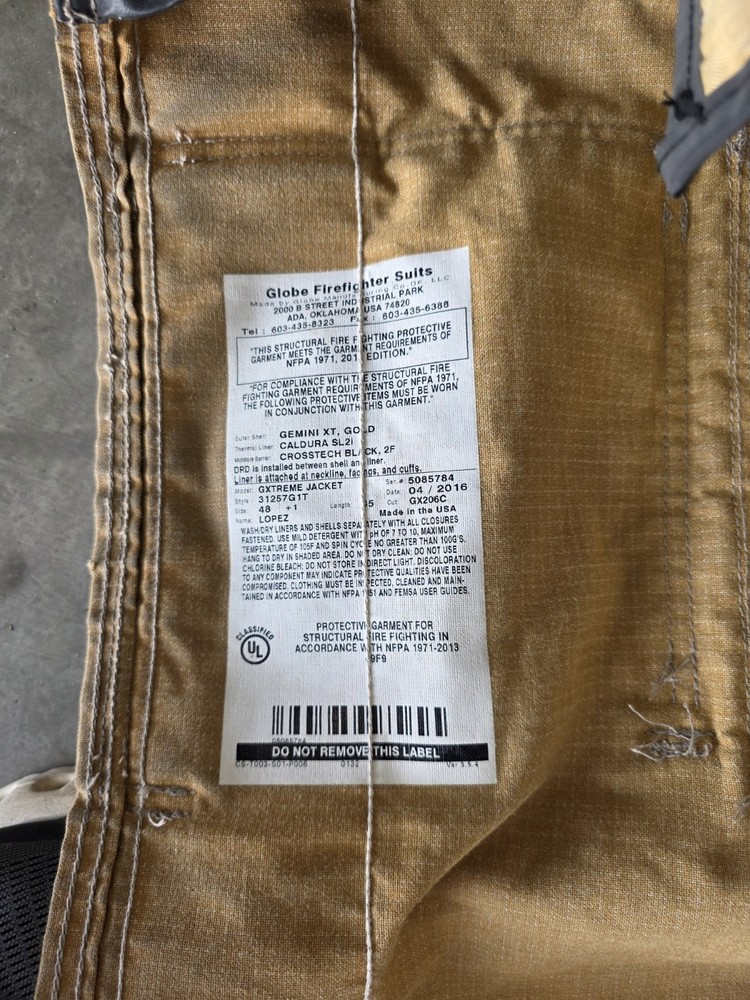 Globe Structural Fire Turnout Coat