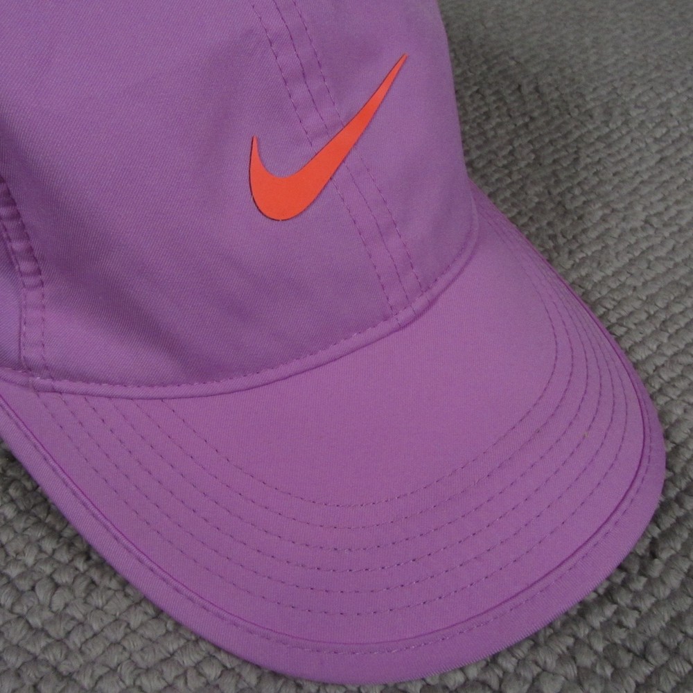 Nike FeatherLight Dri Fit Hat Adjustable Strap Performance High Visibility Neon