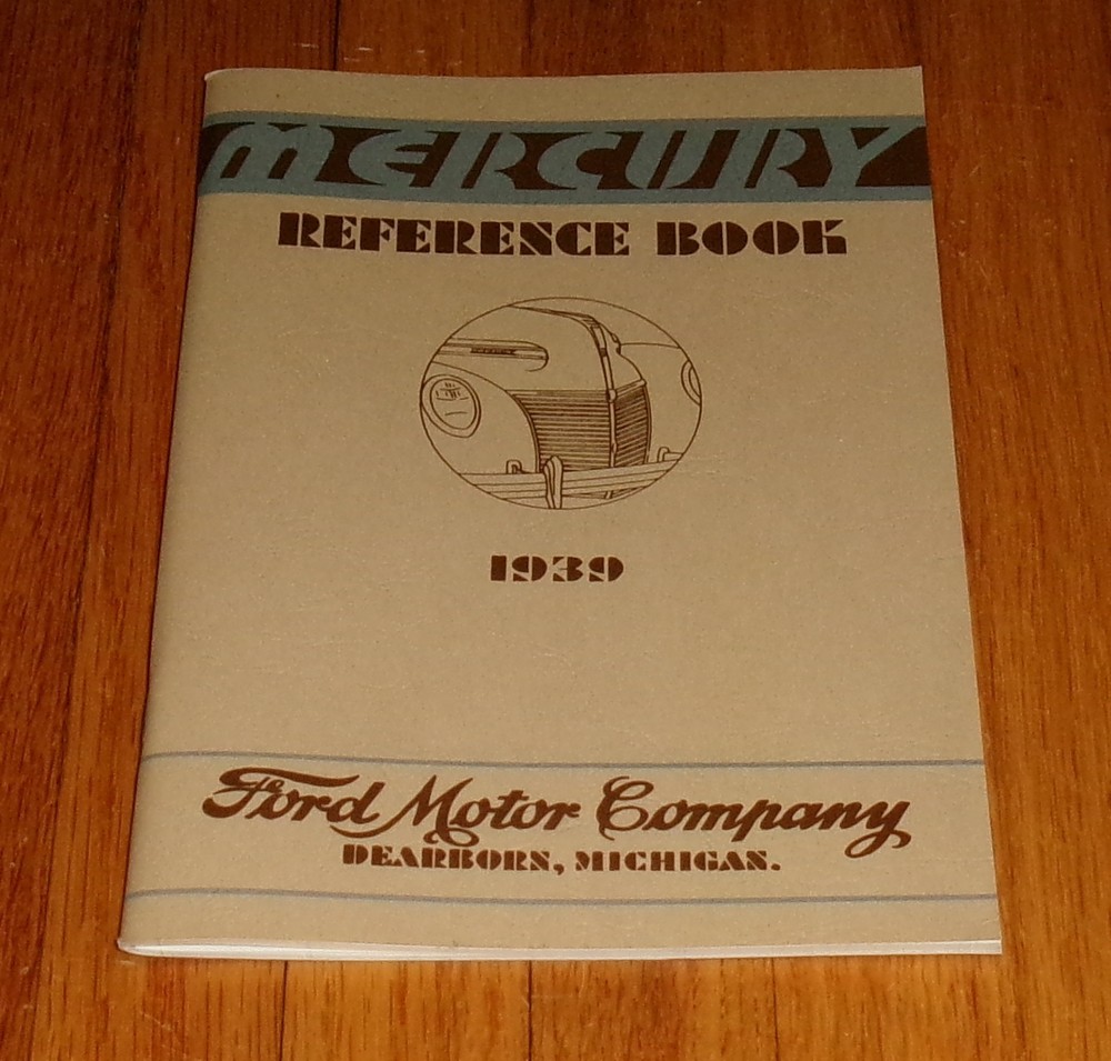 1939 Mercury Owners Operators Manual Reference Book All Models