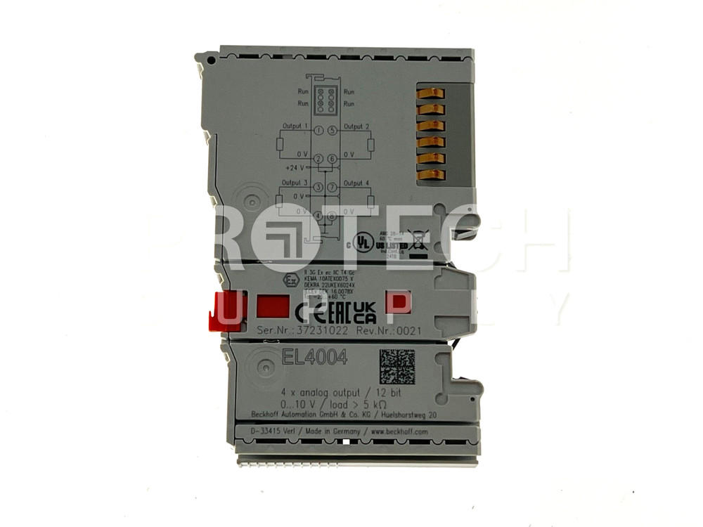 Beckhoff EL4004 Terminal 4-Channel Analog Output Module NEW with WARRANTY