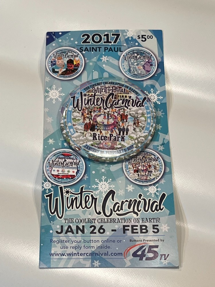 St. Paul Winter Carnival Button 2017