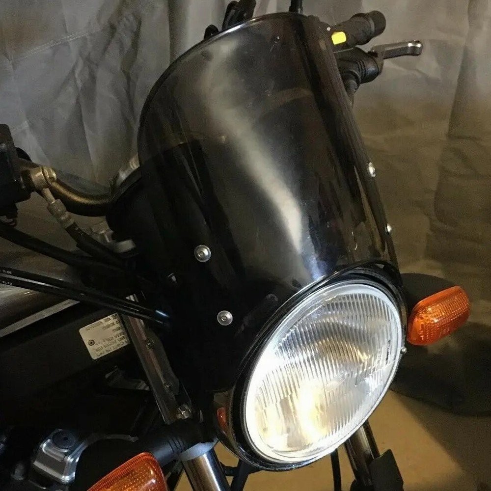 Universal Motorcycle Headlight Fairing Windscreen Windshield 5-7" Smoke HOT EAH