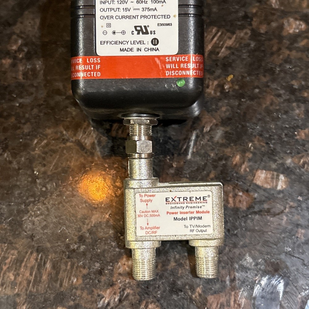 Extreme Broadband Infinity Premise AC Adapter IPA1000PSB & IPPIMH Module - Works