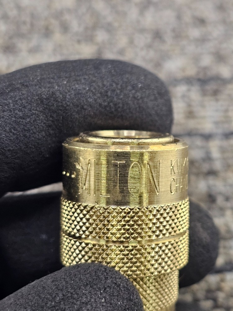 (QTY 4) Milton Kwik Change Coupler M Style 1/2" ID FNPT Brass Replacement