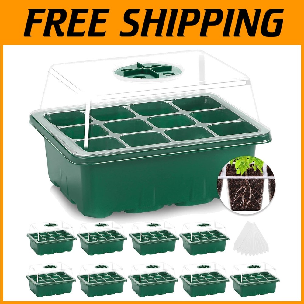 Seedling Starter Trays with Base (10-Pack)*