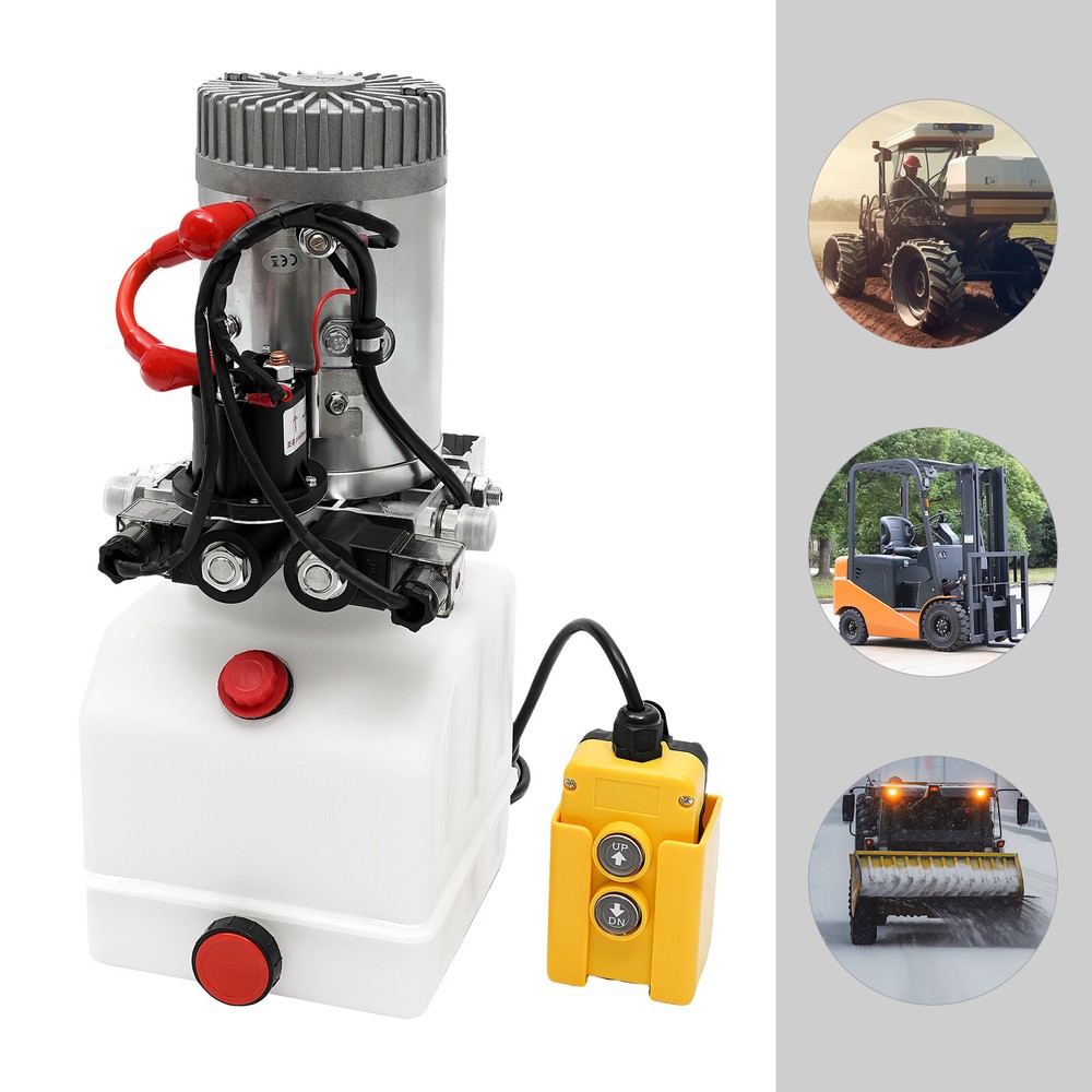 3 Quart 12V Electric Hydraulic Pump Power Unit with Remote Control