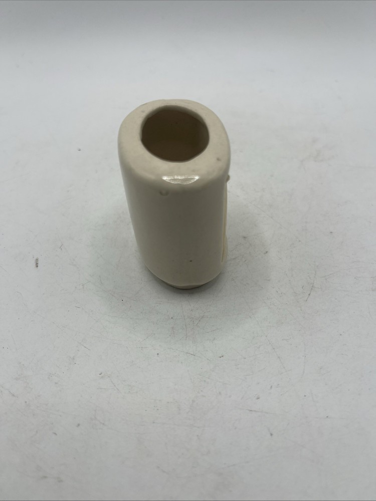 Vintage Square Ceramic Fruit & Pineapple Toothpick Holder 1.75" Tall