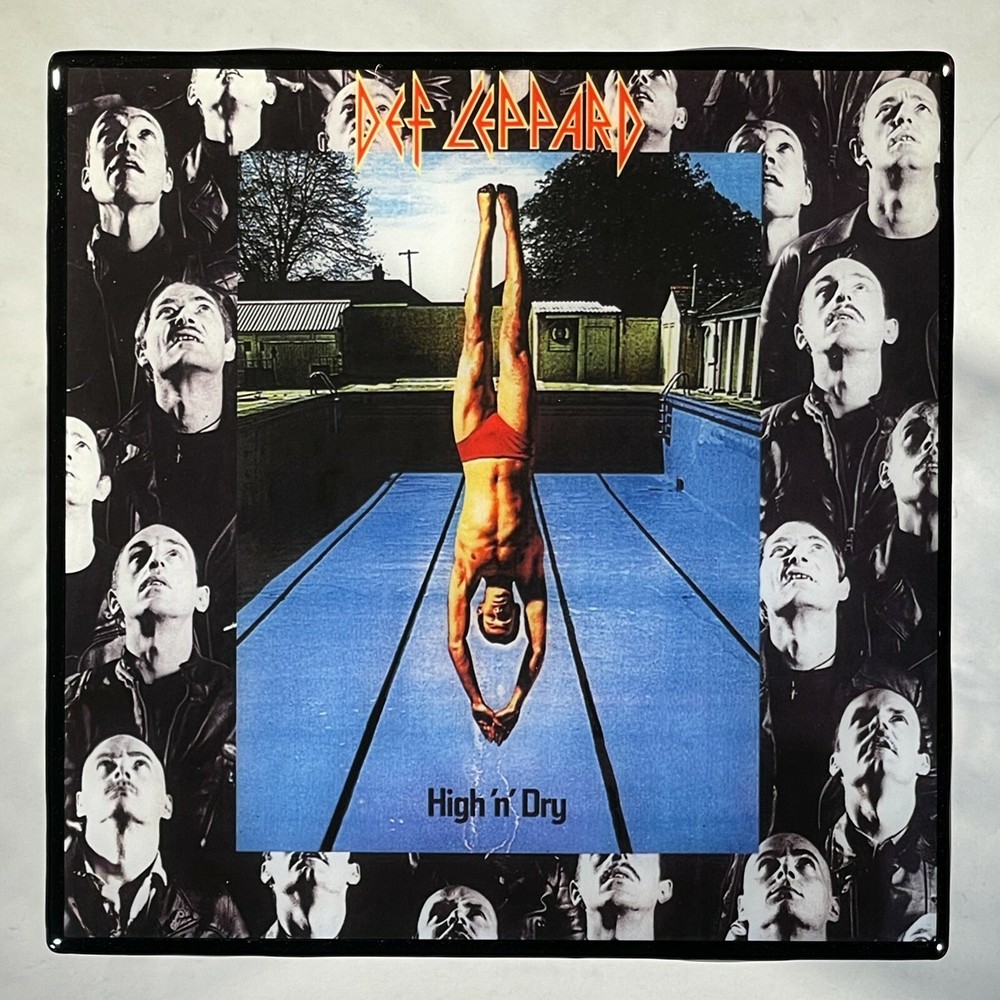 DEF LEPPARD High 'n' Dry Coaster Custom Ceramic Tile