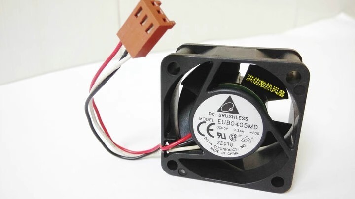 Delta EUB0405MD -FOO 4020 DC5V 0.24A 4CM 3-Pin Switch Server Silent Cooling Fan