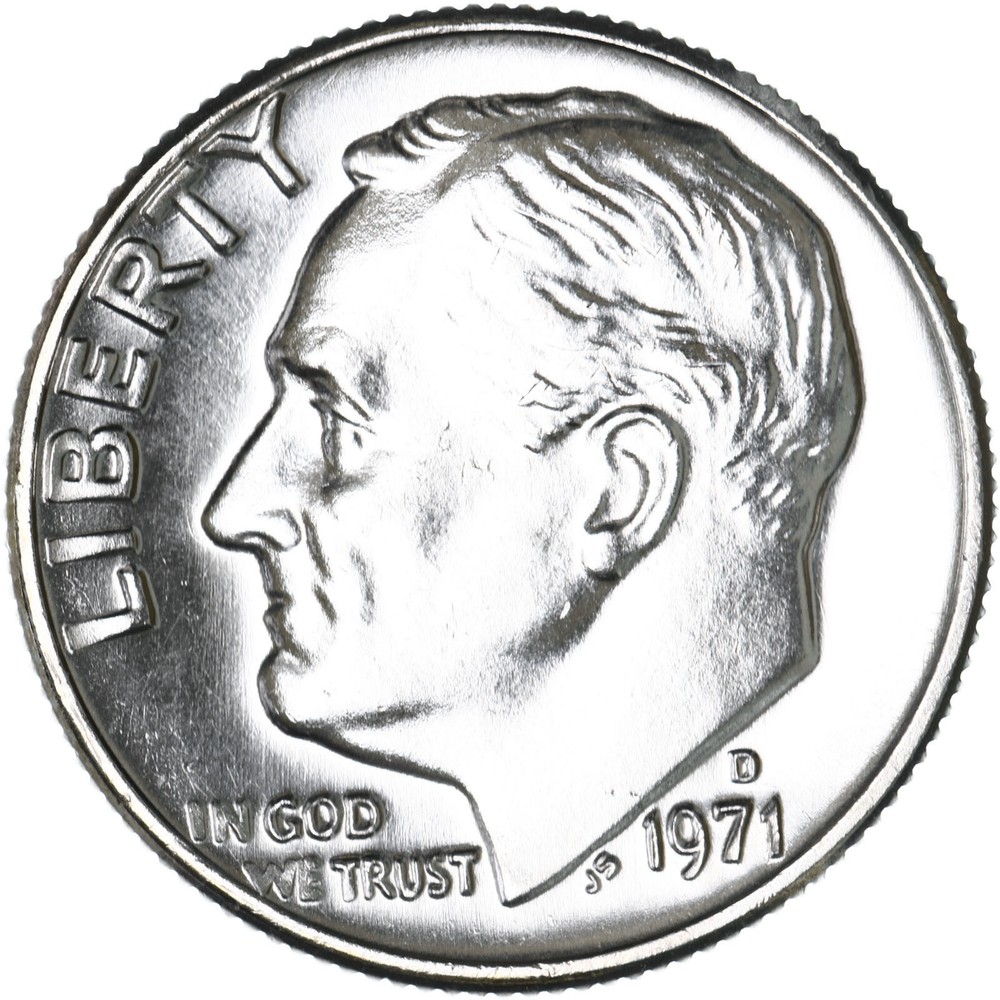 1971 D Roosevelt Dime BU US Coin