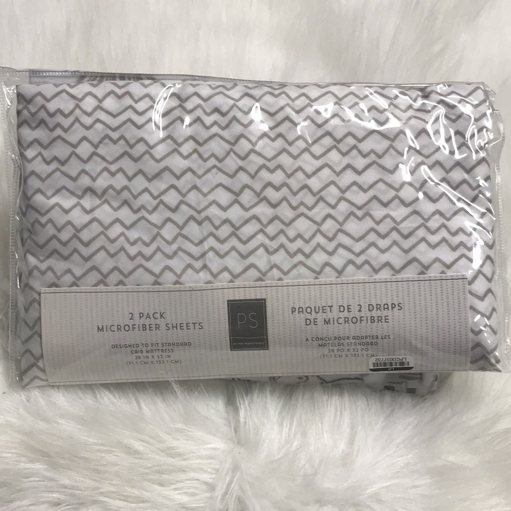 Peanut Shell Microfiber Sheet 2 Pack Designed To Fit Standard Crib Mattress