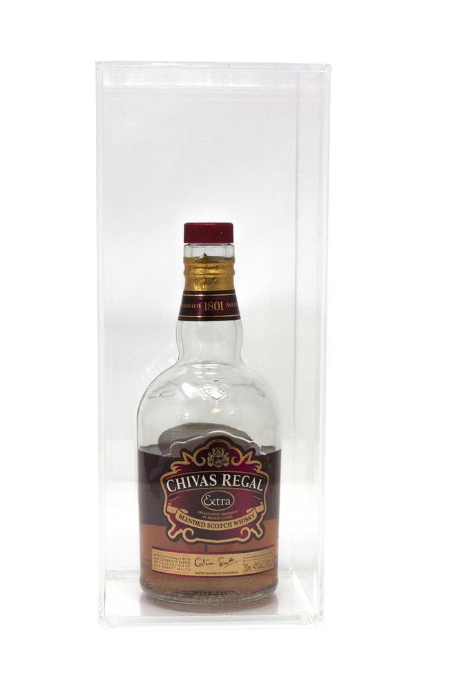 Deluxe Clear Back Acrylic Wine Bottle Display Case (A017-CB)