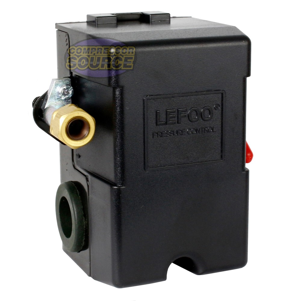 Single Port Air Compressor Pressure Switch Control Valve 95-125 PSI w/ Unloader