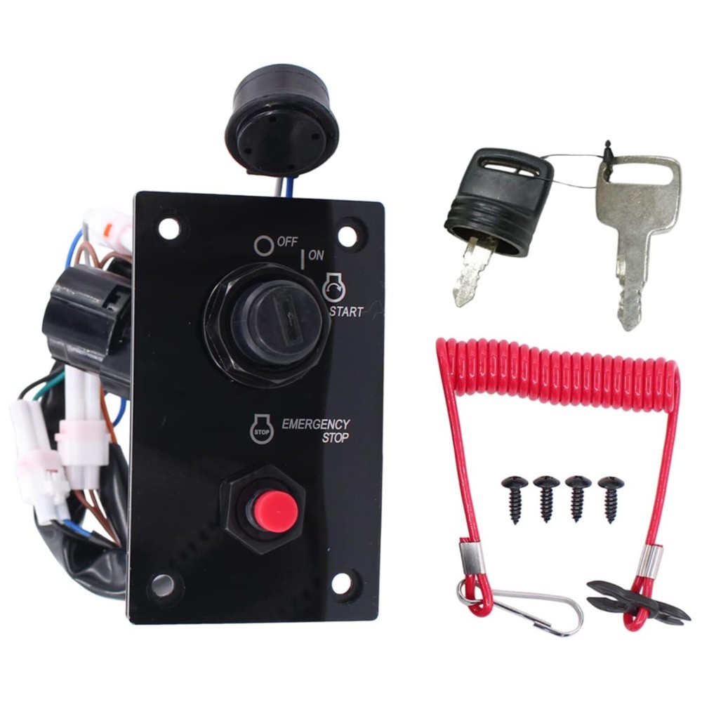 SUZUKI Outboard Top Single Ignition Key Switch Panel 37100-96J24 37100-96J27
