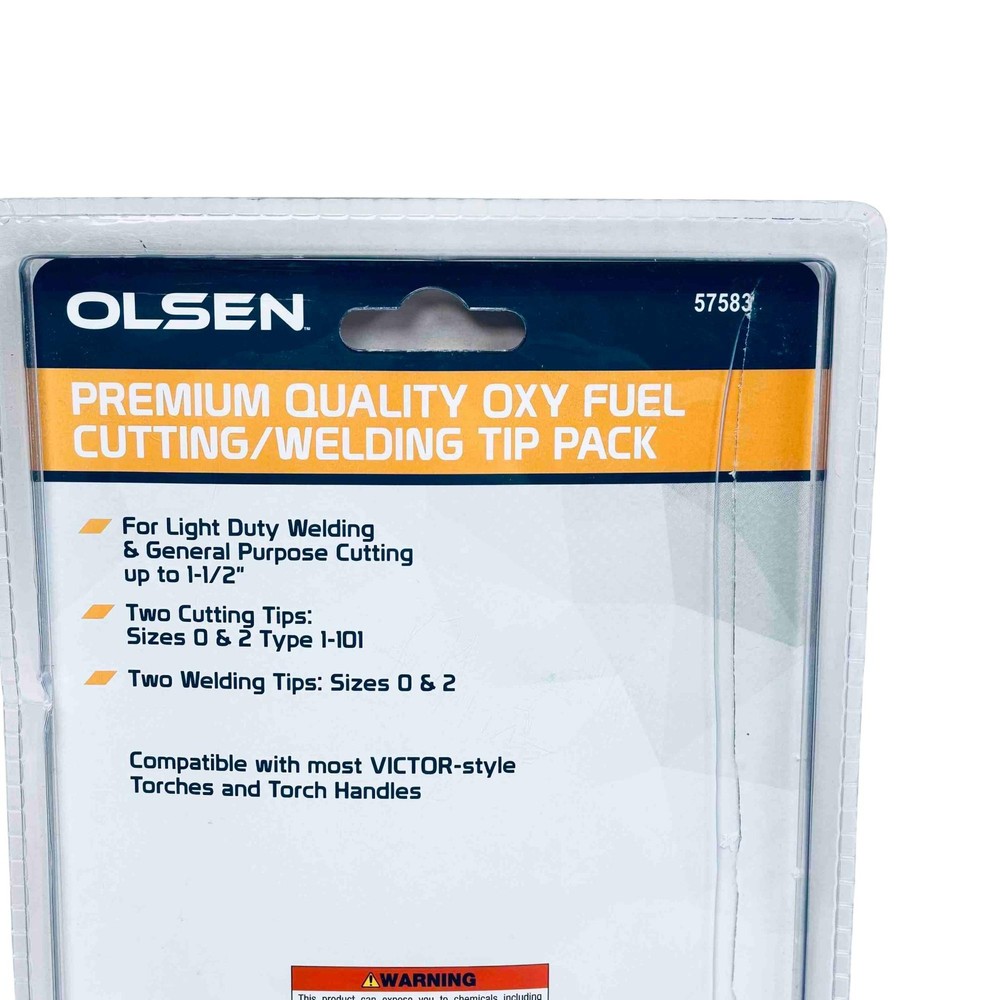 Olsen 57583 Premium Quality Oxy Fuel Cutting/Welding Tip Pack