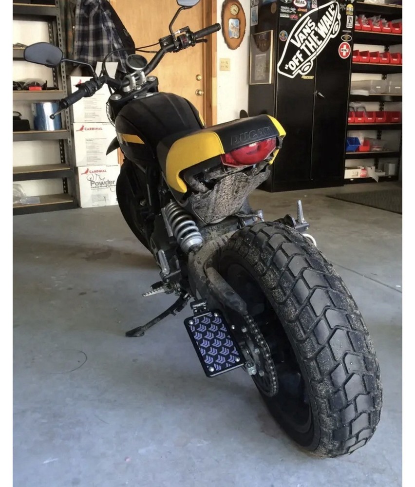 ducati scrambler license plate holder Side Mount Bracket