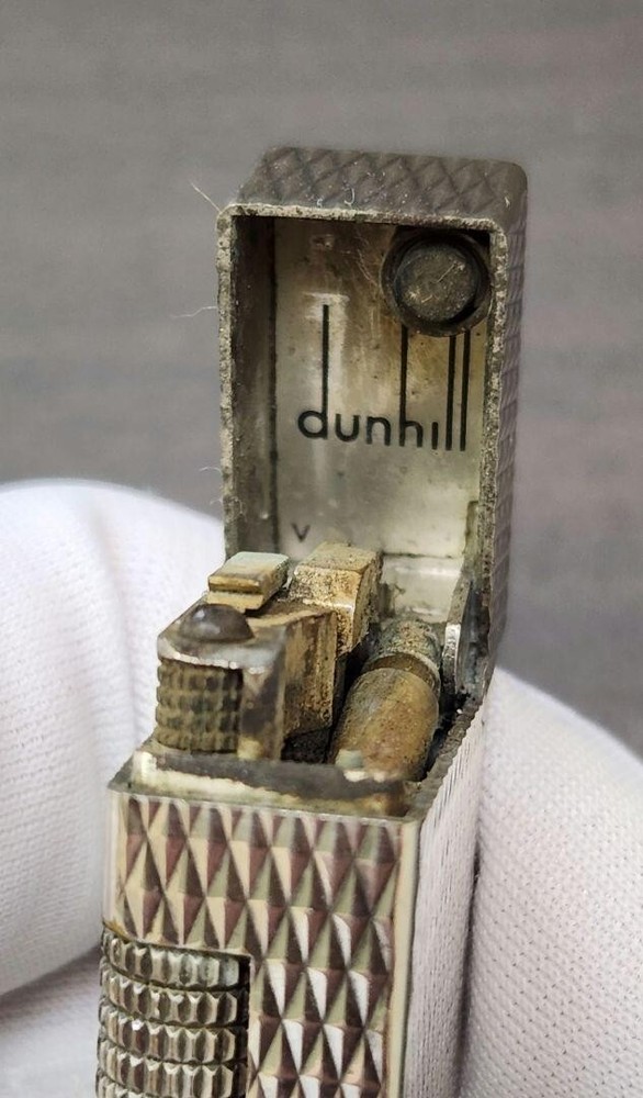 Dunhill Popular models roller gas lighter Silver