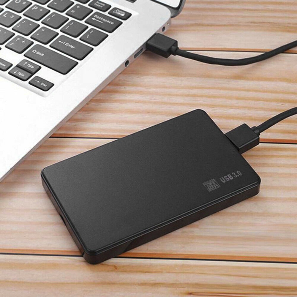 Portable External Hard Drive Case SATA USB 3.0 Storage Device Computer Laptop e